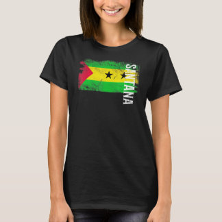 Camiseta Santana So Tom Y Bandera De La Receta Para Hombres