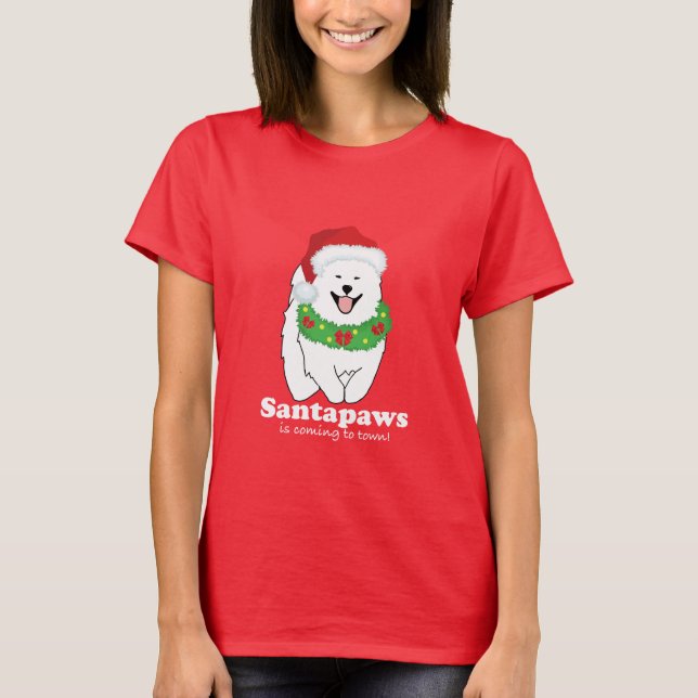 Camiseta santapaws viene a la ciudad (Anverso)