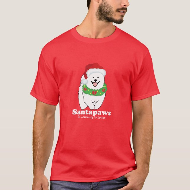 Camiseta Santapaws viene a la ciudad de RED (Anverso)