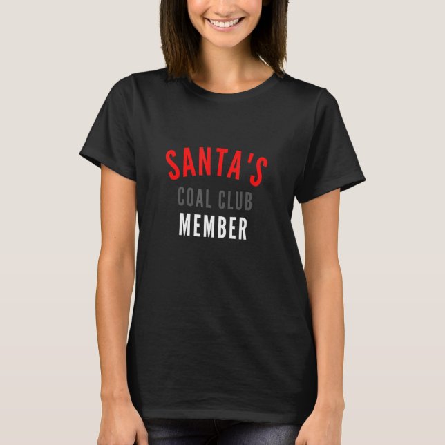 Camiseta Santa's Coal Club Member   (Anverso)