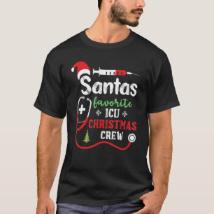 Camiseta Santas Familia De Enfermeras De La Icu Favorita Xm