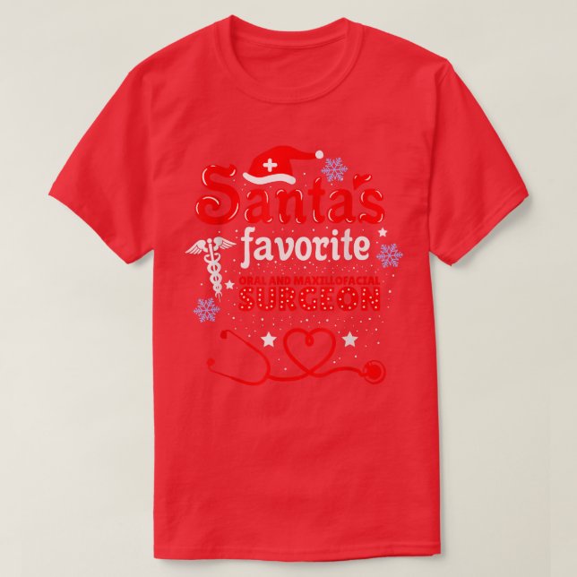 Camiseta Santas Favoritas De La Cirujana Oral Y Maillofacia (Diseño del anverso)