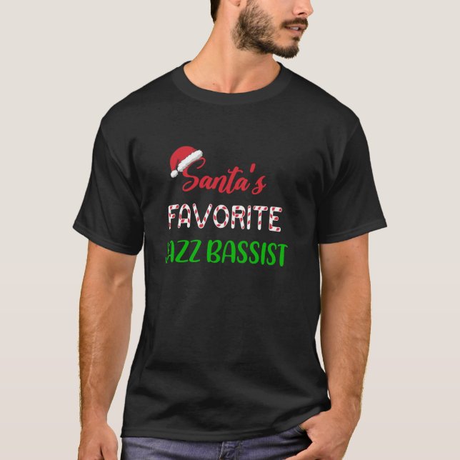 Camiseta Santas favoritas del Jazz Battend Gift Funny jazz  (Anverso)