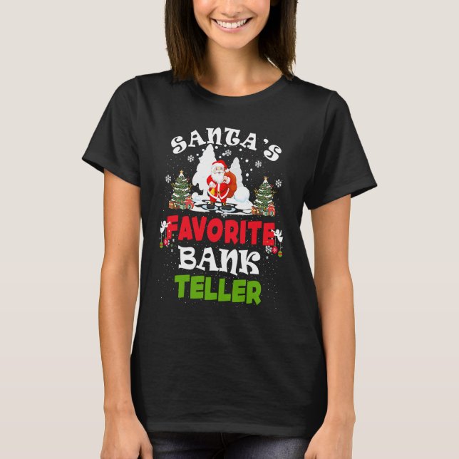 Camiseta Santa's Favorite Bench Plate  Christmas (Anverso)