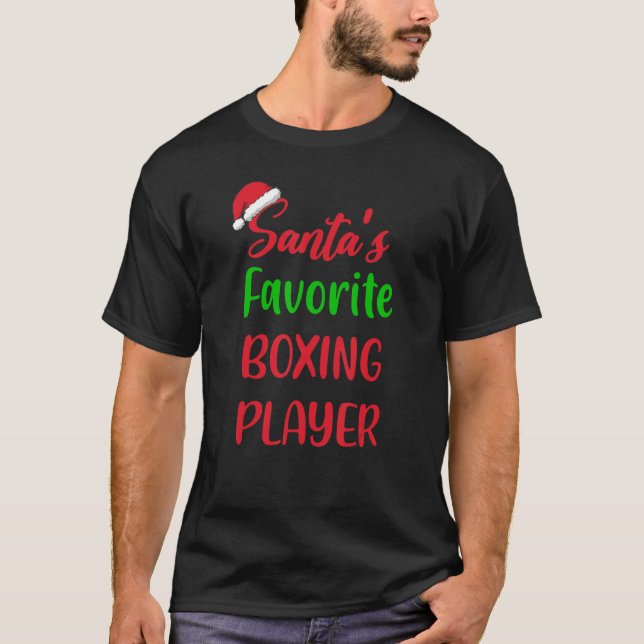 Camiseta Santas Favorite Boxing Player     Boxing Christmas (Anverso)