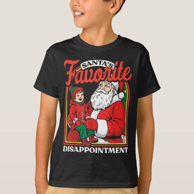 Camiseta Santas Favorite Disapintment Funny Sarcastic Chris (Anverso)