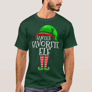 Camiseta Santas Favorite Elf Group Matching Family Gift