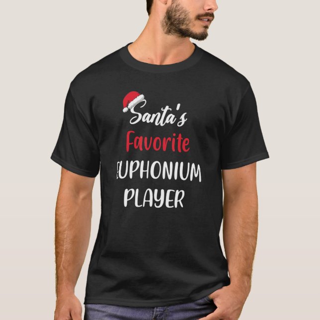 Camiseta Santas Favorite Euphonium Player   Christmas eupho (Anverso)