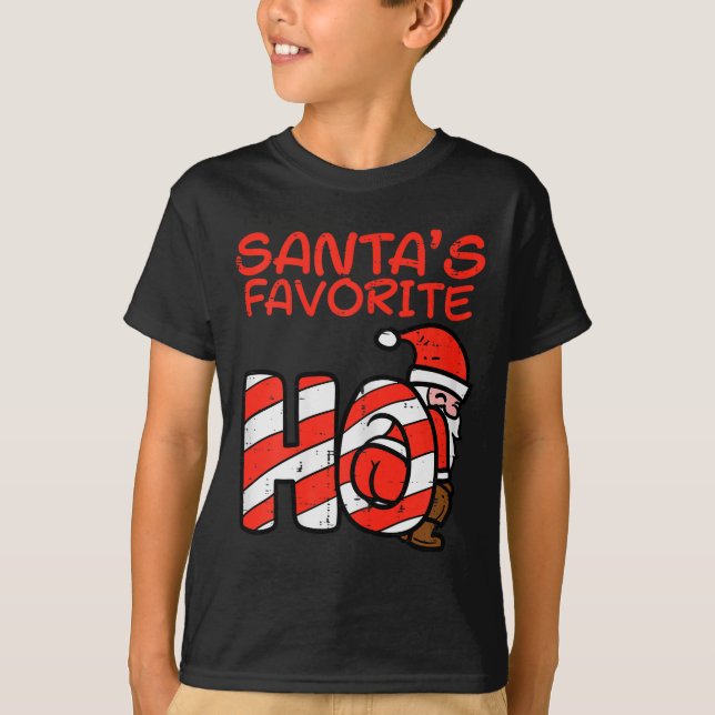 Camiseta Santas Favorite Funny Naughty Adult Christmas Xmas (Anverso)