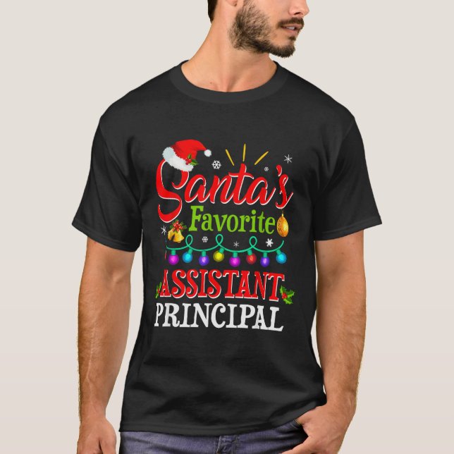 Camiseta Santa's Favorite Istant Principal Christmas Light  (Anverso)