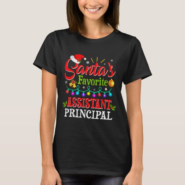 Camiseta Santa's Favorite Istant Principal Christmas Light  (Anverso)