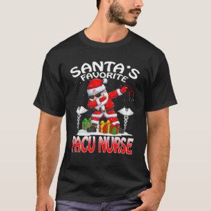 Camiseta Santa's Favorite Pacu Nurse Christmas Dabbing Sant