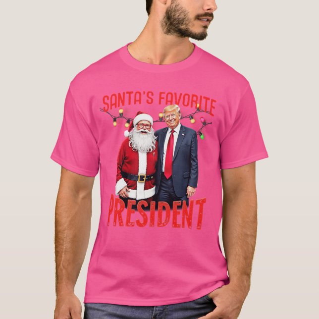 Camiseta Santas Favorite Presiden Christmas girl (Anverso)