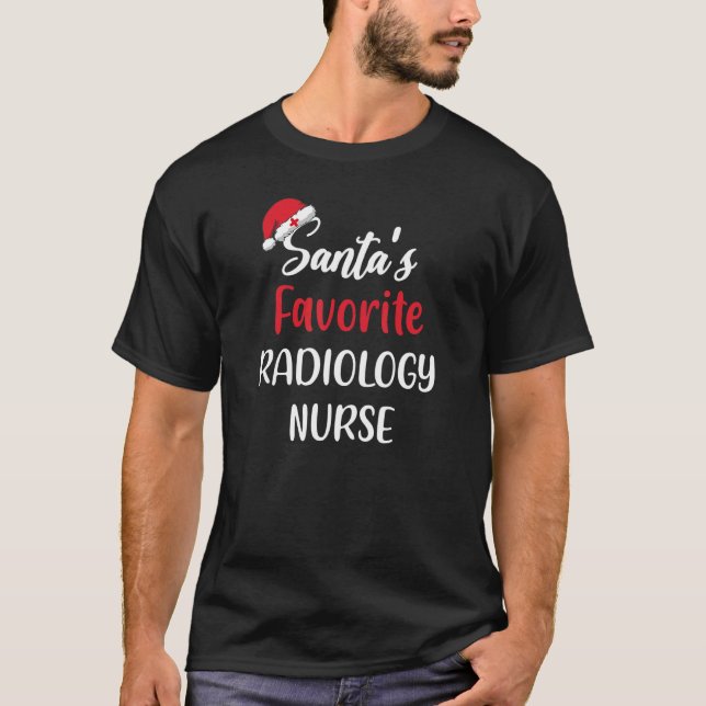 Camiseta Santas Favorite Radiology Nurse   Christmas   (Anverso)