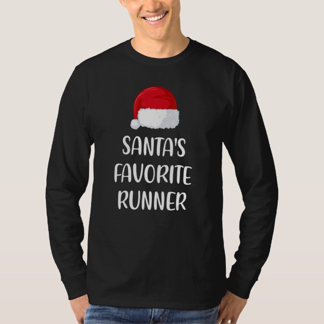 Camiseta Santas Favorite Runner Christmas   Running   (Anverso)