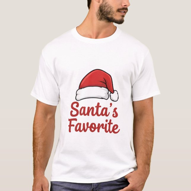 Camiseta "Santa's Favorite" T-Shirt | Funny Christmas (Anverso)