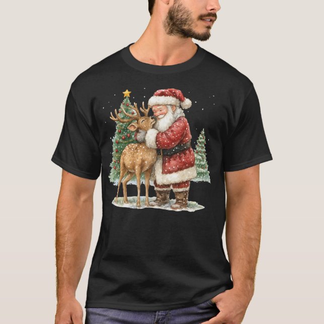 Camiseta Santa's Gentle Hug (Anverso)