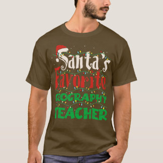 Camiseta Santas Geografía favorita profesora divertida geog