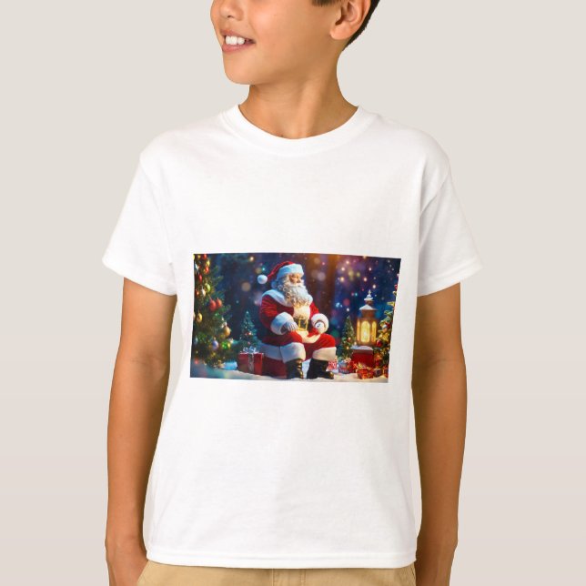 Camiseta "Santa's Little Helper: Festive Boy's Tee"? (Anverso)