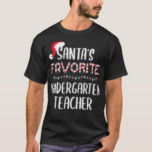 Camiseta Santas profesora favorita de guardería Pajamas Chr