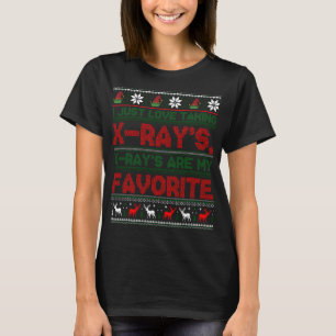Camiseta Santas Radiology Elf - Navidades XRay Tech Gift Ug