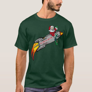 Camiseta Santas Rocket Ship