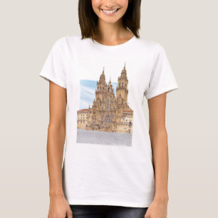 Camiseta Santiago de Compostela. Façade occidental. España