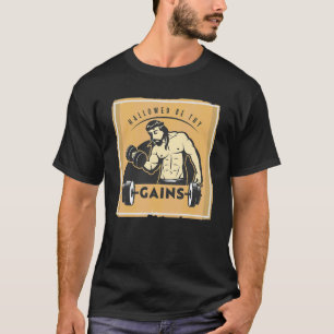Camiseta Santificado Sean Tus Logros Muscle Jesús Levantami