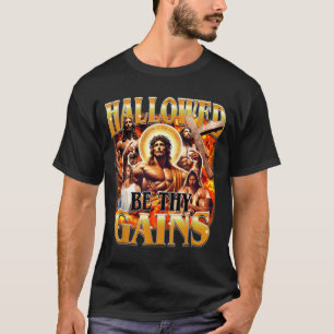 Camiseta Santificado Sean Tus Logros Vintage Divertido Meme