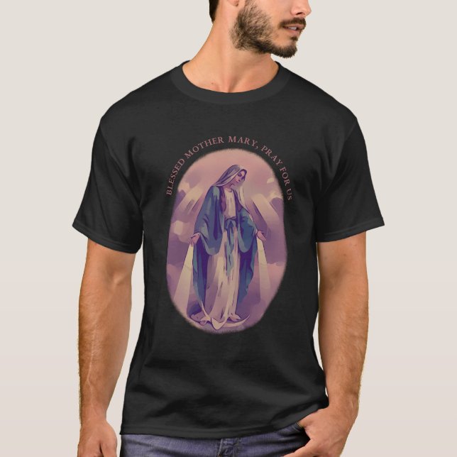 Camiseta Santísima Virgen María Recen Por Cita Estadouniden (Anverso)