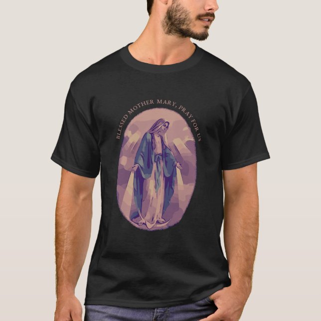 Camiseta Santísima Virgen María Recen Por Cita Estadouniden (Anverso)