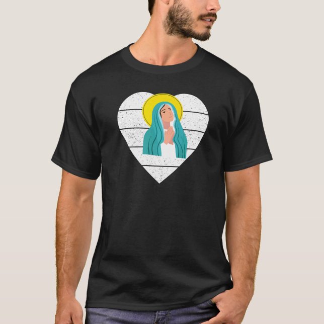 Camiseta Santísima Virgen María Santa Rosaria Devout Católi (Anverso)
