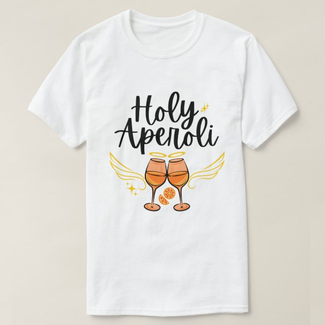 Camiseta Santo Aperoli Ingenioso Aperol Spritz de Moda Decl (Diseño del anverso)