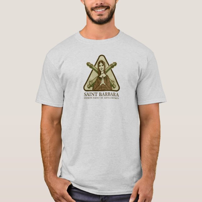Camiseta Santo Barbara, santo patrón de artilleros (Anverso)