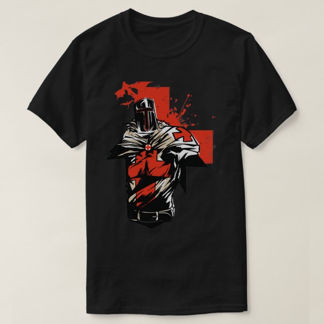 Camiseta Santo Caballero Templario (Diseño del anverso)