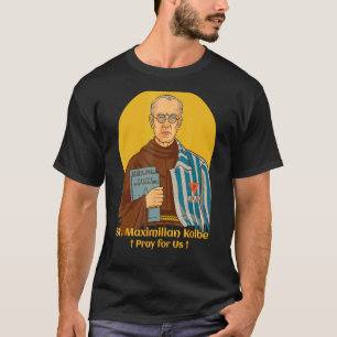 Camiseta Santo Católico Maximiliano Kolbe Polonia