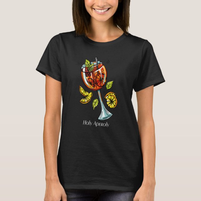 Camiseta Santo cóctel de verano Aperoly Long Drink Aperolli (Anverso)