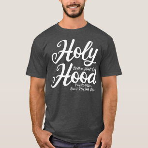 Camiseta Santo con un toque de rezo de sangre conmigo no ju
