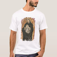 Santo Dominic (tempera en el panel)