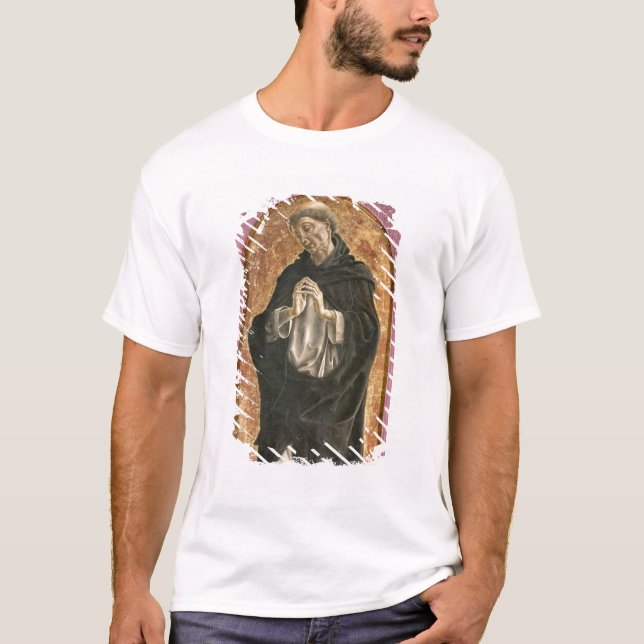 Camiseta Santo Dominic (tempera en el panel) (Anverso)