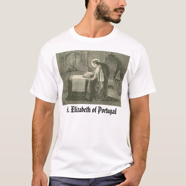 Camiseta Santo Elizabeth Portugal, St. Elizabeth del (Anverso)