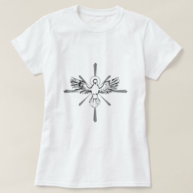 Camiseta Santo Espíritu, palabrería alabanza a Jesús Pentec (Diseño del anverso)