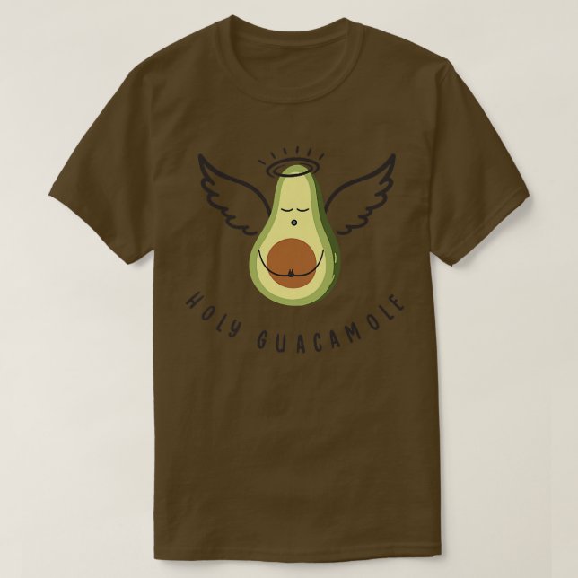 Camiseta Santo Guacamole Angel Healthy Food Superfood Funny (Diseño del anverso)
