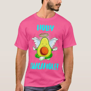 Camiseta Santo Guacamole Angel Religión Vegan Funny Aguacat
