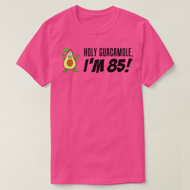 Camiseta Santo Guacamole Tengo 85 Personalizados Aguacate V (Diseño del anverso)