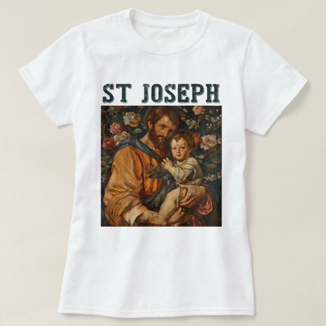 Camiseta Santo José y Jesús del Niño (Diseño del anverso)