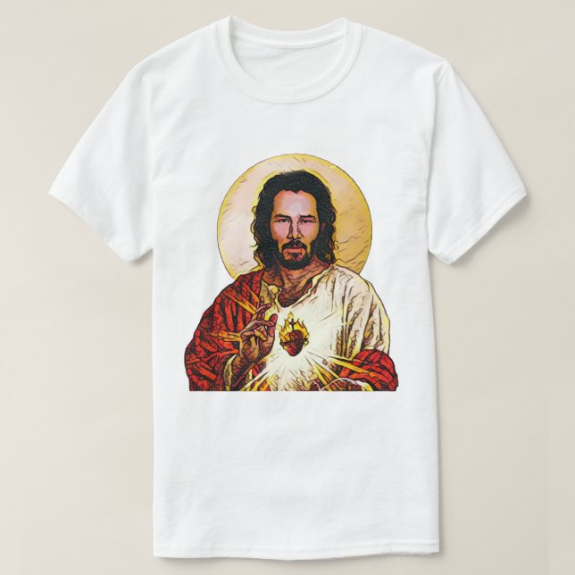 Camiseta Santo Keanu - Camisetas, gadgets y abrazaderas; má (Diseño del anverso)