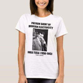Camiseta Santo patrón de la electricidad moderna (Nikola
