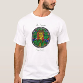 Camiseta Santo patrón de St Dymphna de la depresión y de la