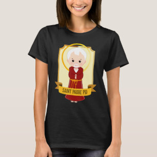 Camiseta Santo Pío de Pietrelcina adorables santos católico